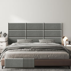 Peel and Stick Bed Headboard Panel - Soundproof Linen