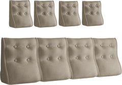 Combinable Ergonomic Bed Pillow Velvet-Camel