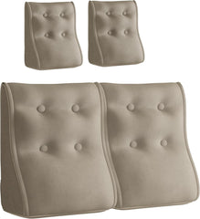 Combinable Ergonomic Bed Pillow Velvet-Camel