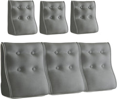 Combinable Ergonomic Bed Pillow Velvet-Gray