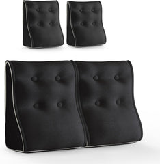 Combinable Ergonomic Bed Pillow Linen-Black