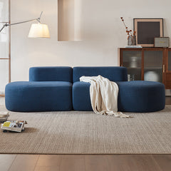 Velvet Single Sofa, Oversized Round Chair