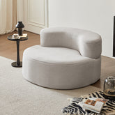 Velvet Single Sofa, Oversized Round Chair