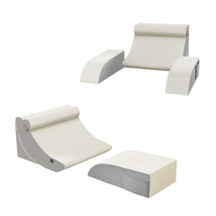 Adjustable Wedge Pillow Set 5pcs: Head, Lumbar & Back Suppor