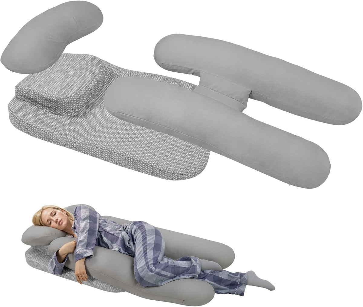 Daneey Side Sleeper Pillow with Arm Hole