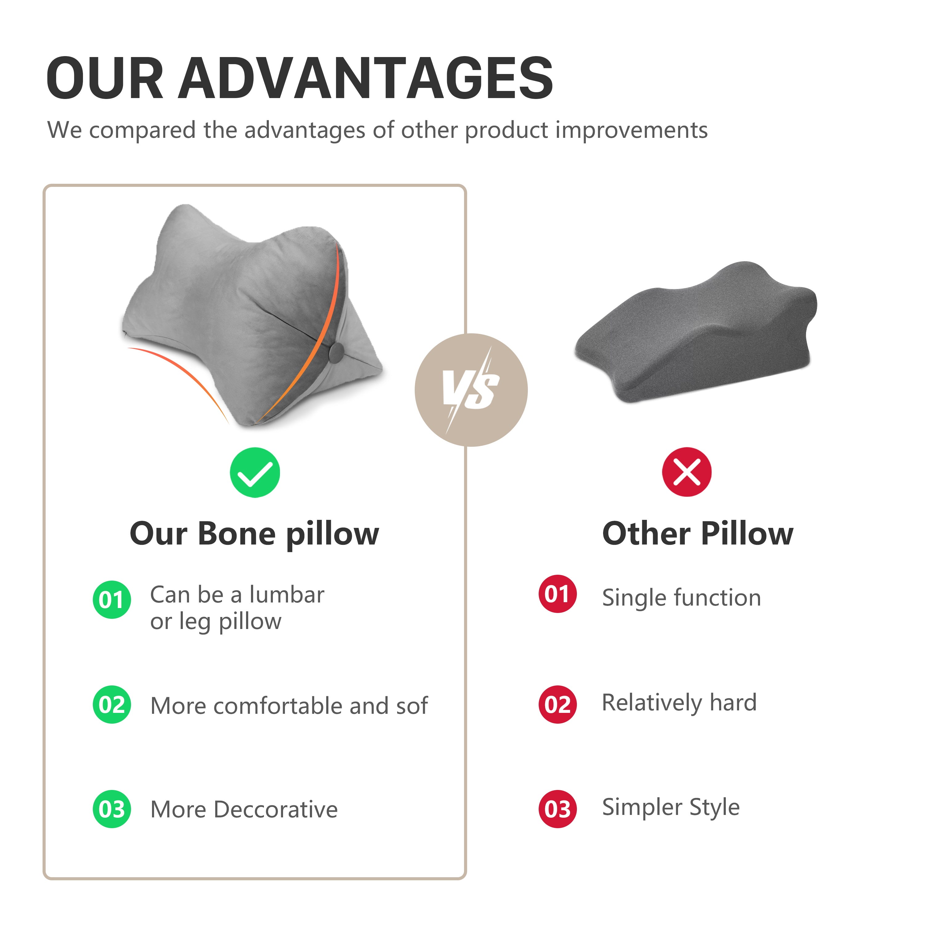 Bone Pillow Neck Support Pillow