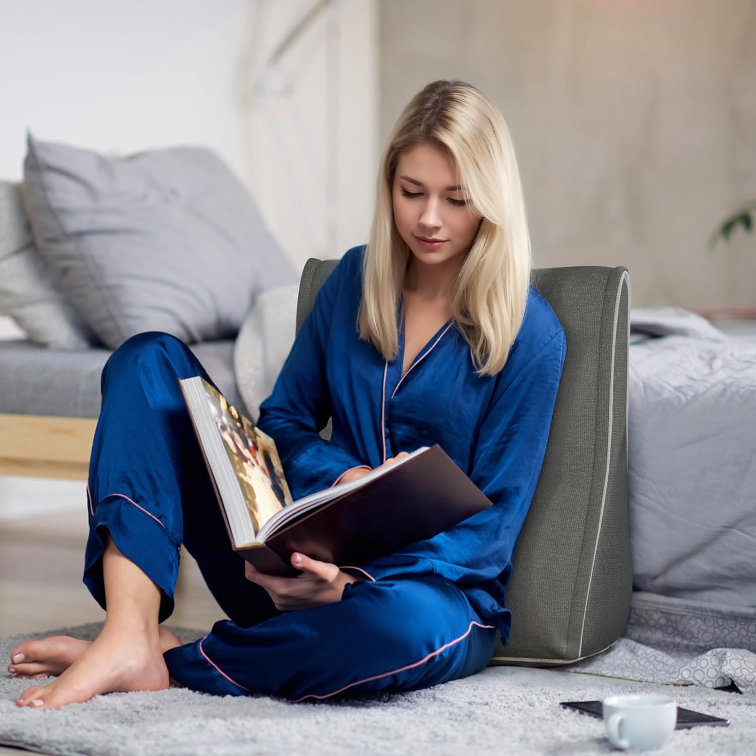 Combinable Ergonomic Bed Pillow Linen-Grass Green