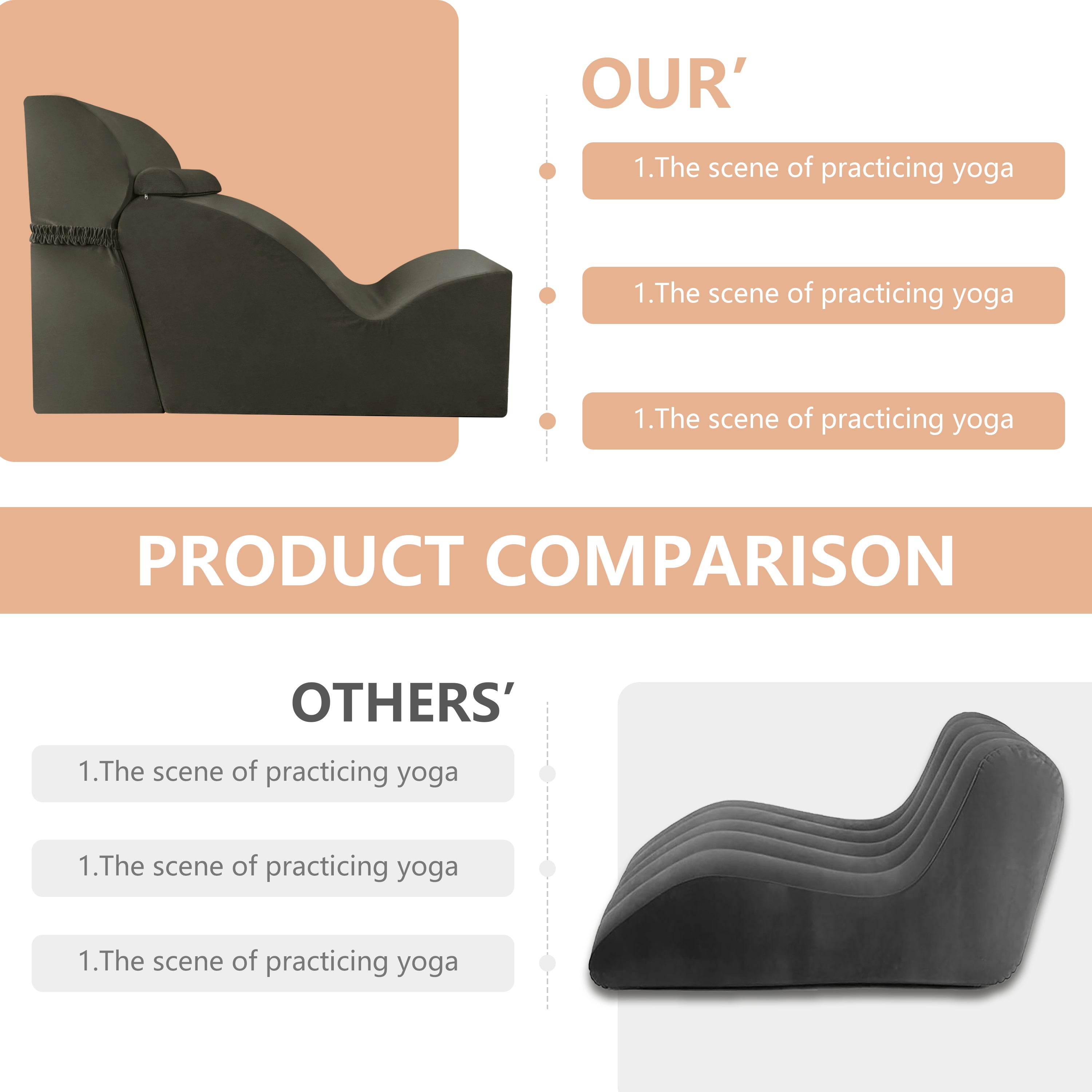 ZenFlex Dual-Purpose Yoga Chaise Lounge