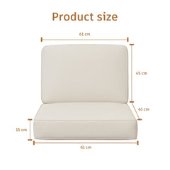 Outdoor Deep Seating Cushion Set— Offwhite