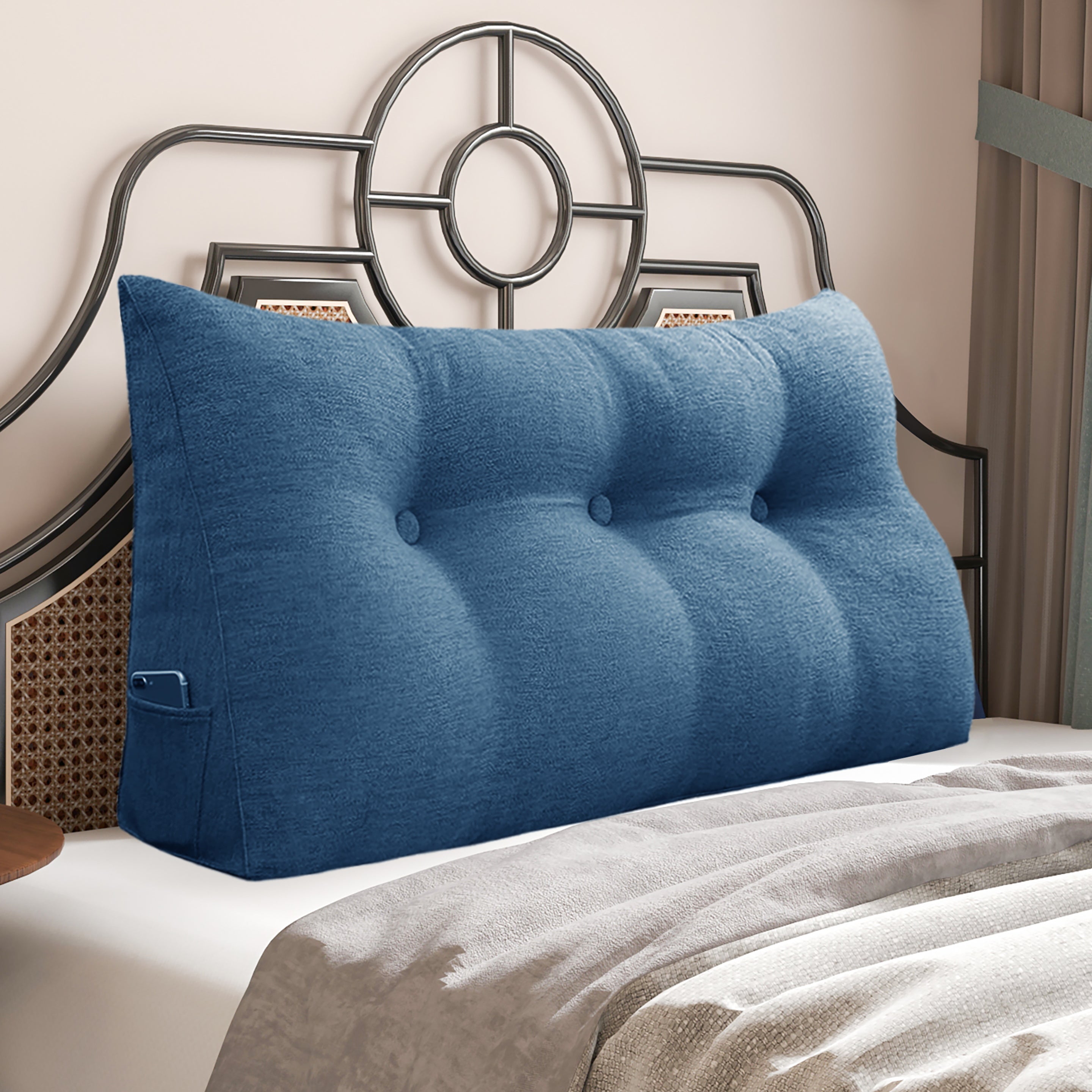 Bolster Pillow Bed Wedge For Reading 1pc Twin Queen King Size Bed