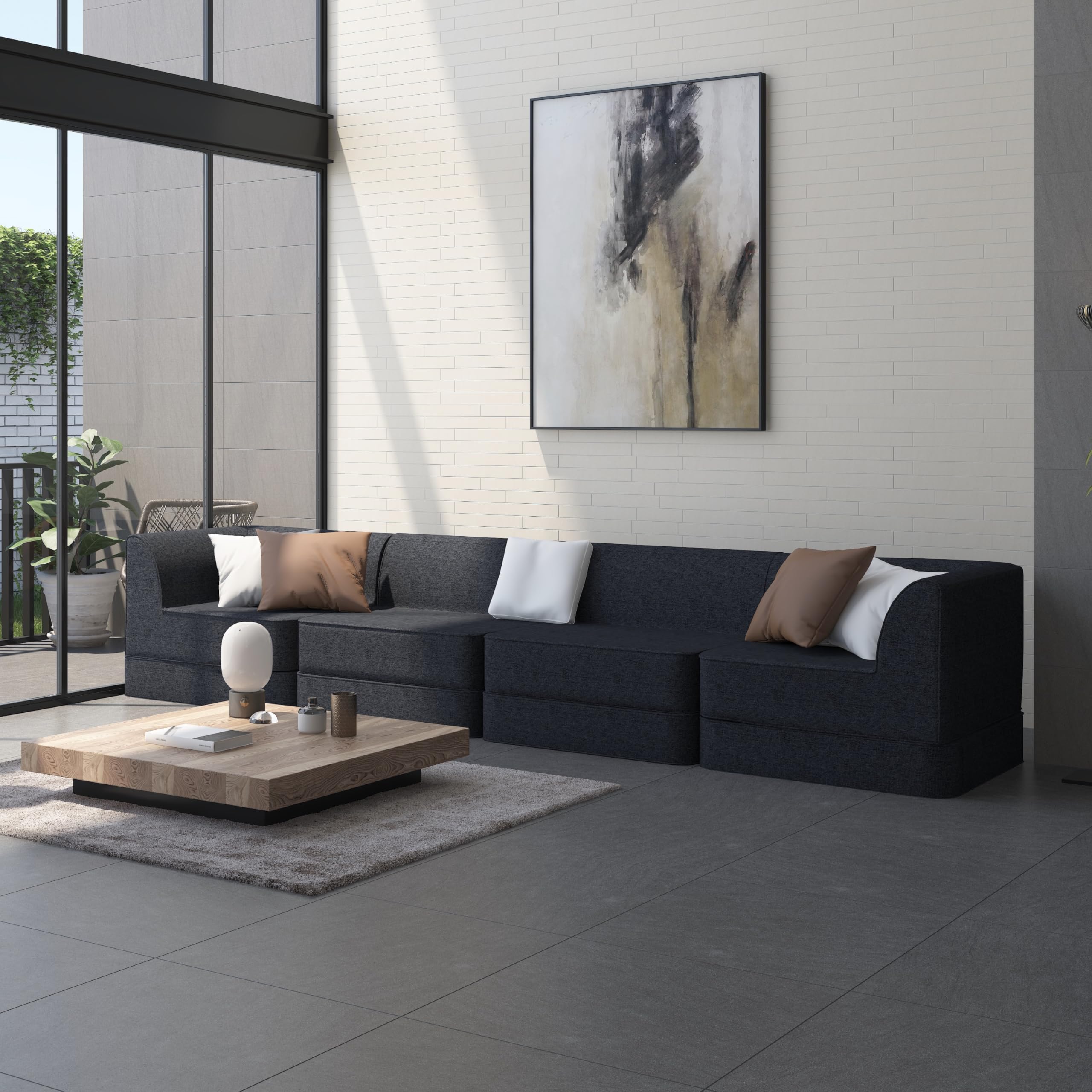 Customizable 4-Seat Modular Sofa