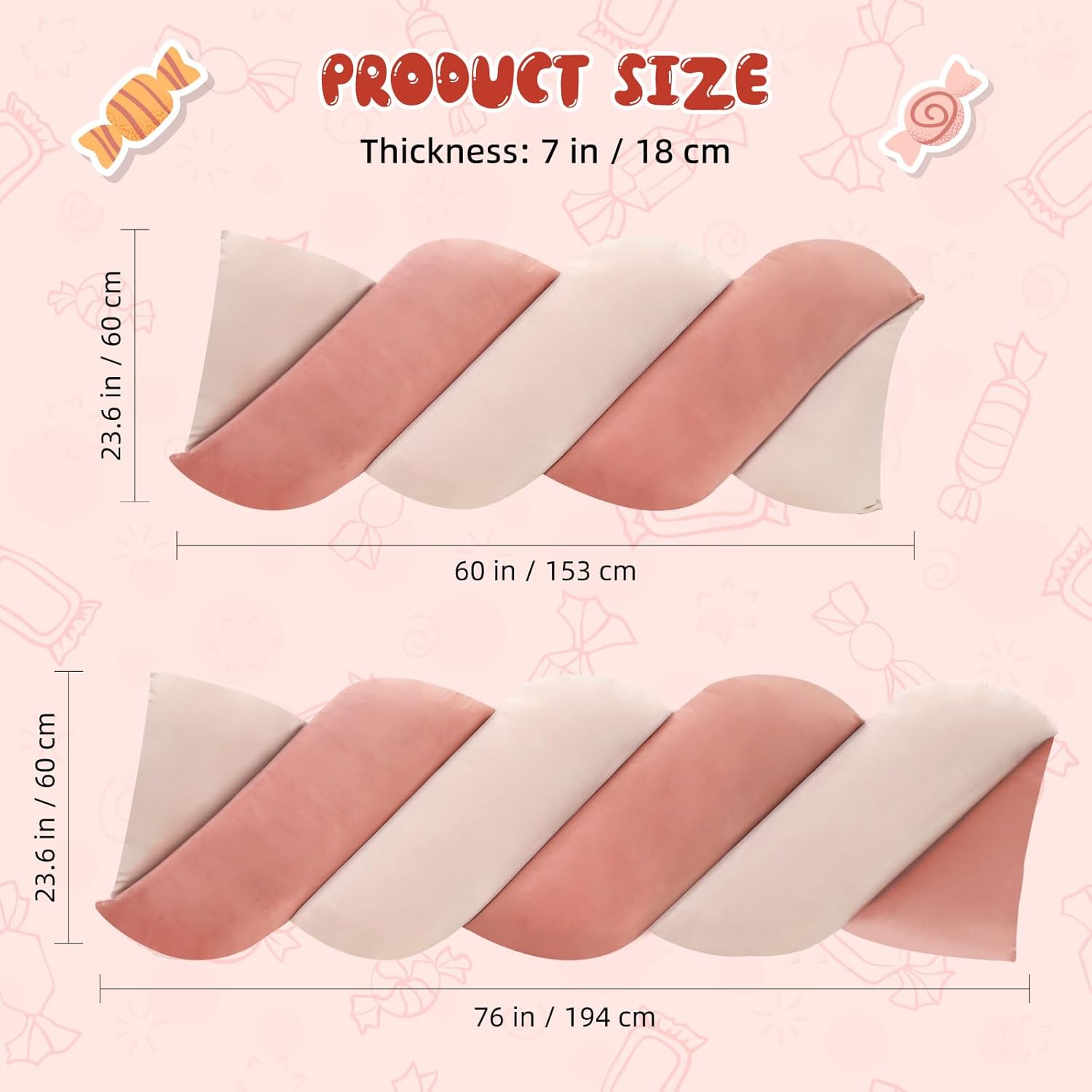 VelvetWave Blush Pillow