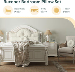 Decorative Pillows for Bed 3 Set