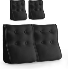 Combinable Ergonomic Bed Pillow Velvet-Black