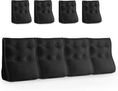 Combinable Ergonomic Bed Pillow Velvet-Black
