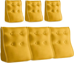 Combinable Ergonomic Bed Pillow Velvet-Yellow