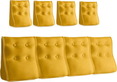 Combinable Ergonomic Bed Pillow Velvet-Yellow