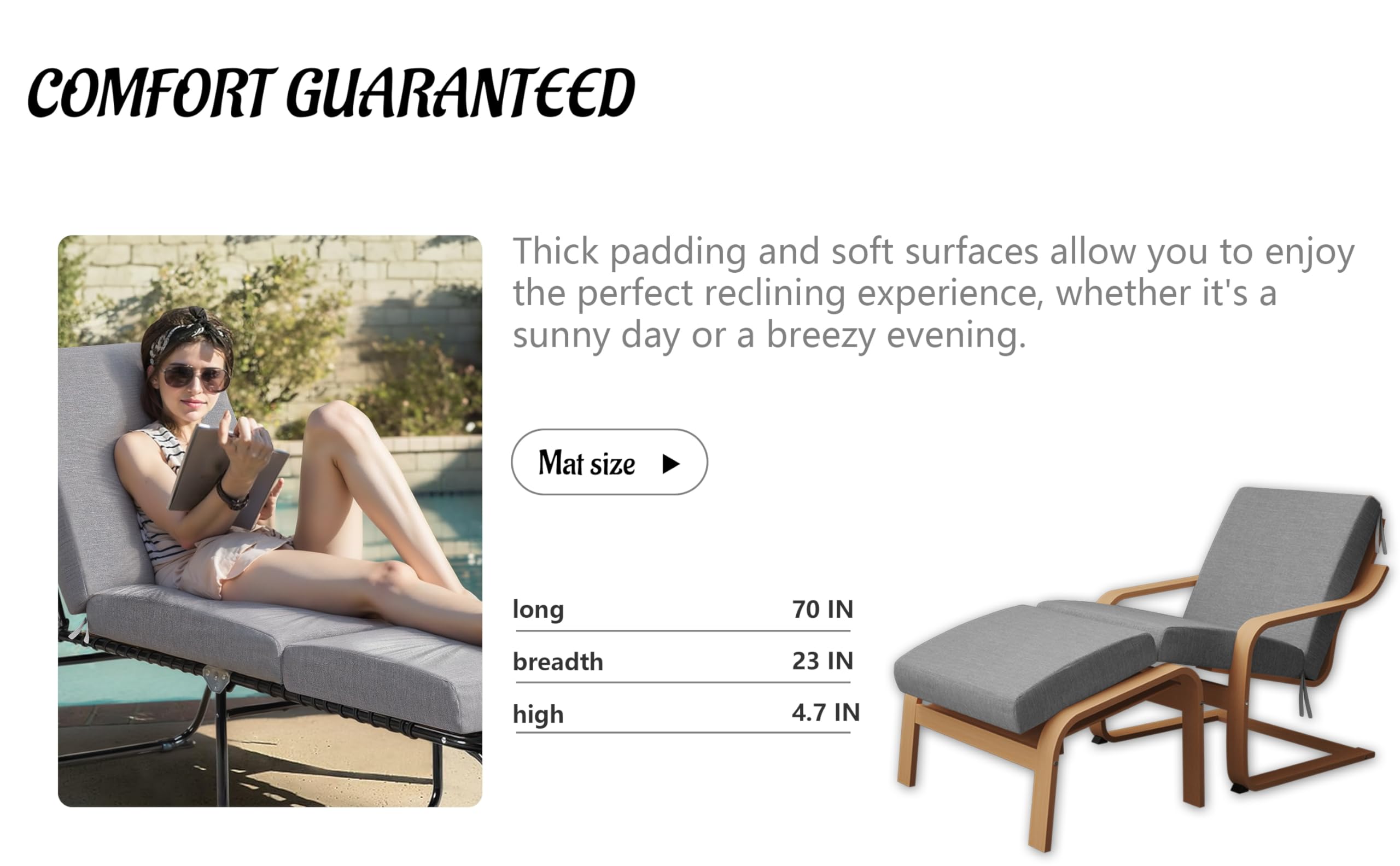 Waterproof Outdoor Patio Furniture Cushion——Fade Resistant