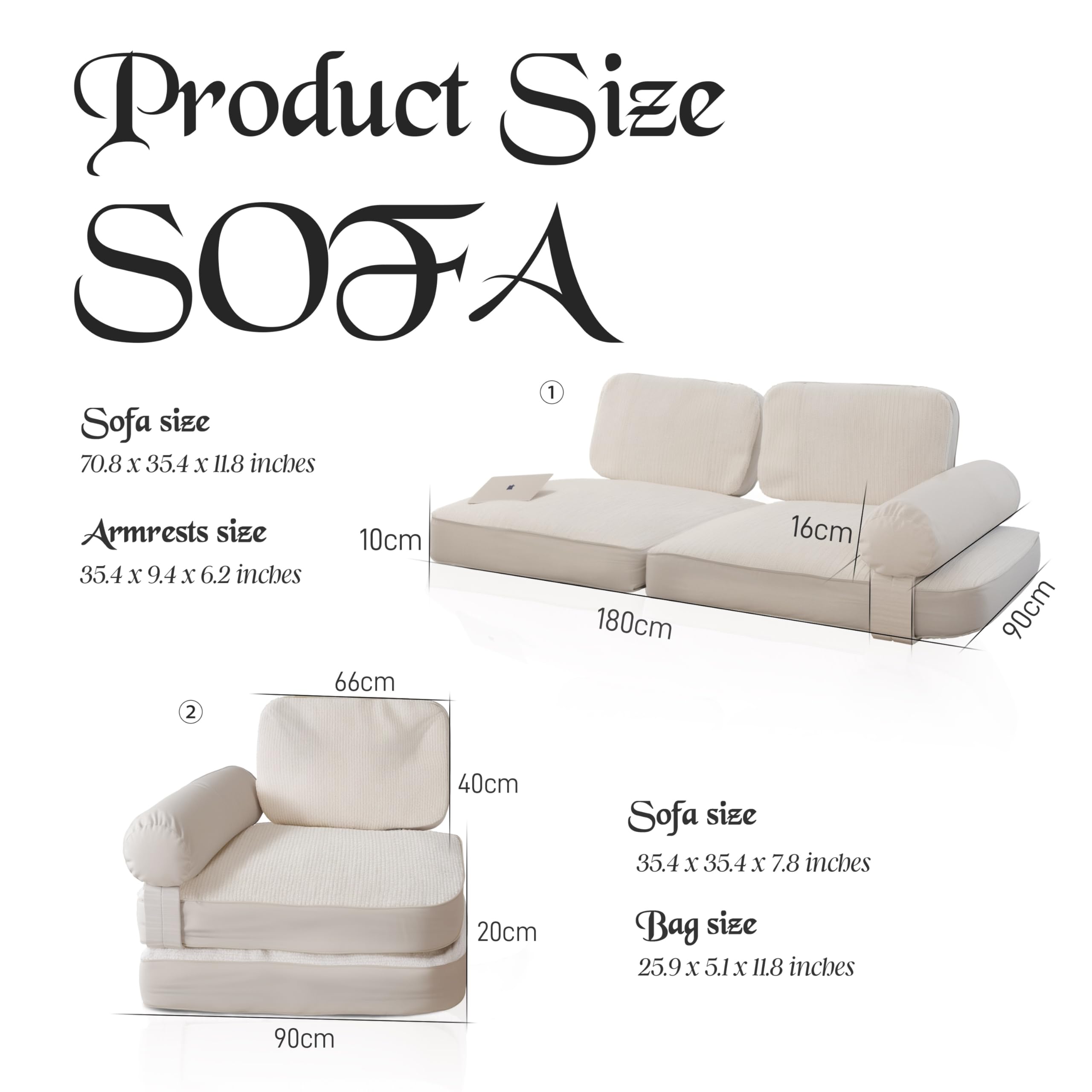 CozyNest 3-in-1 Convertible Floor Cushion