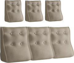 Combinable Ergonomic Bed Pillow Velvet-Camel