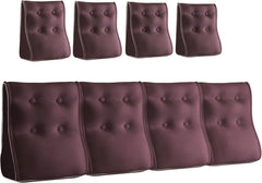 Combinable Ergonomic Bed Pillow Velvet-Chocolate