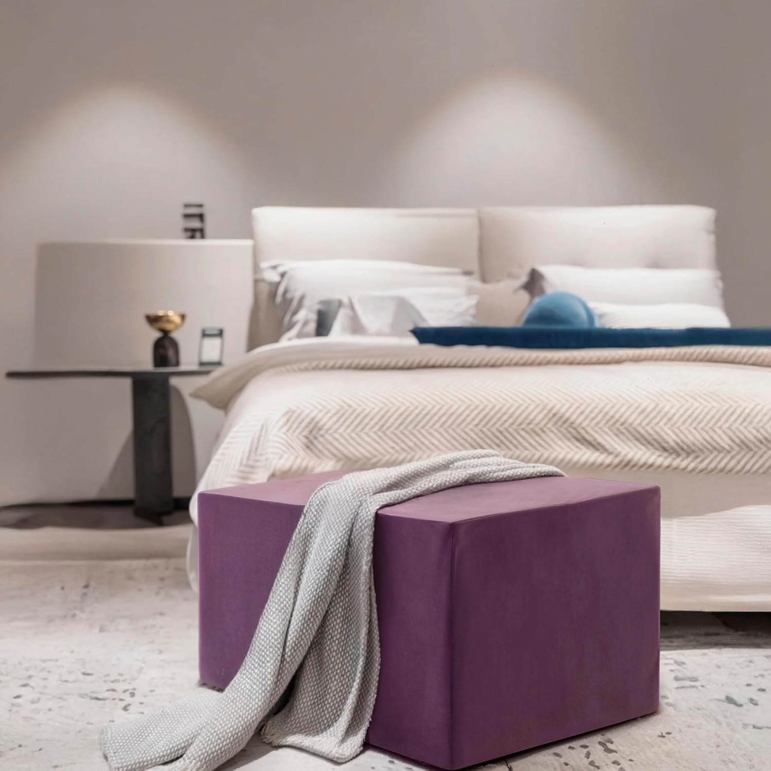 Modular Velvet Pouf Set—A Pansy