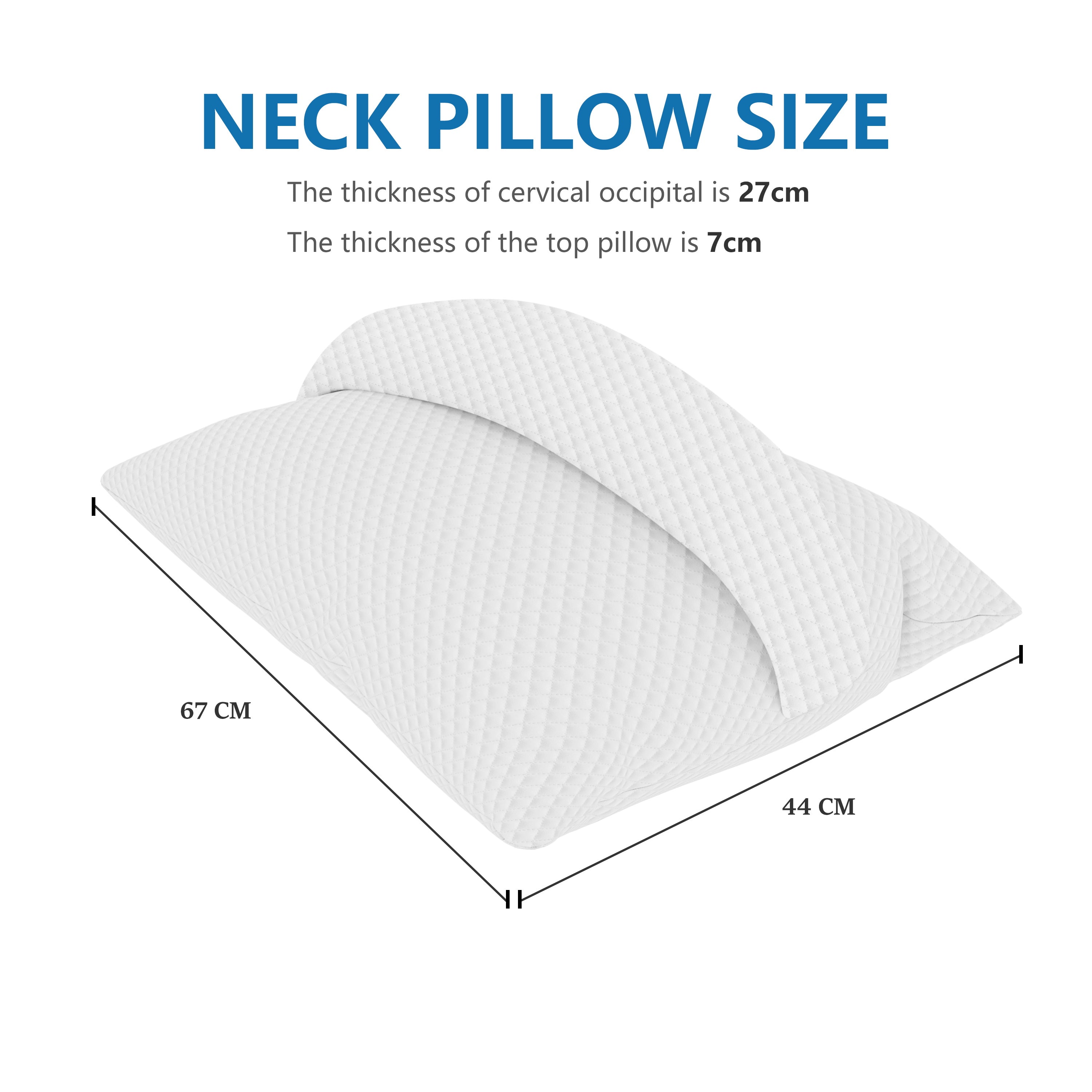 Ideal Cervical Pillows Ergonomic Neck Support Pillow (One Set)