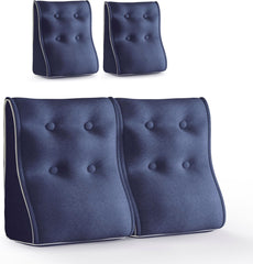 Combinable Ergonomic Bed Pillow Linen-Blue