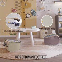 Kids Ottoman Set  Footrest Stool 2 pcs