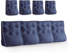 Combinable Ergonomic Bed Pillow Linen-Blue