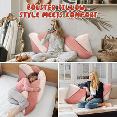 VelvetWave Blush Pillow