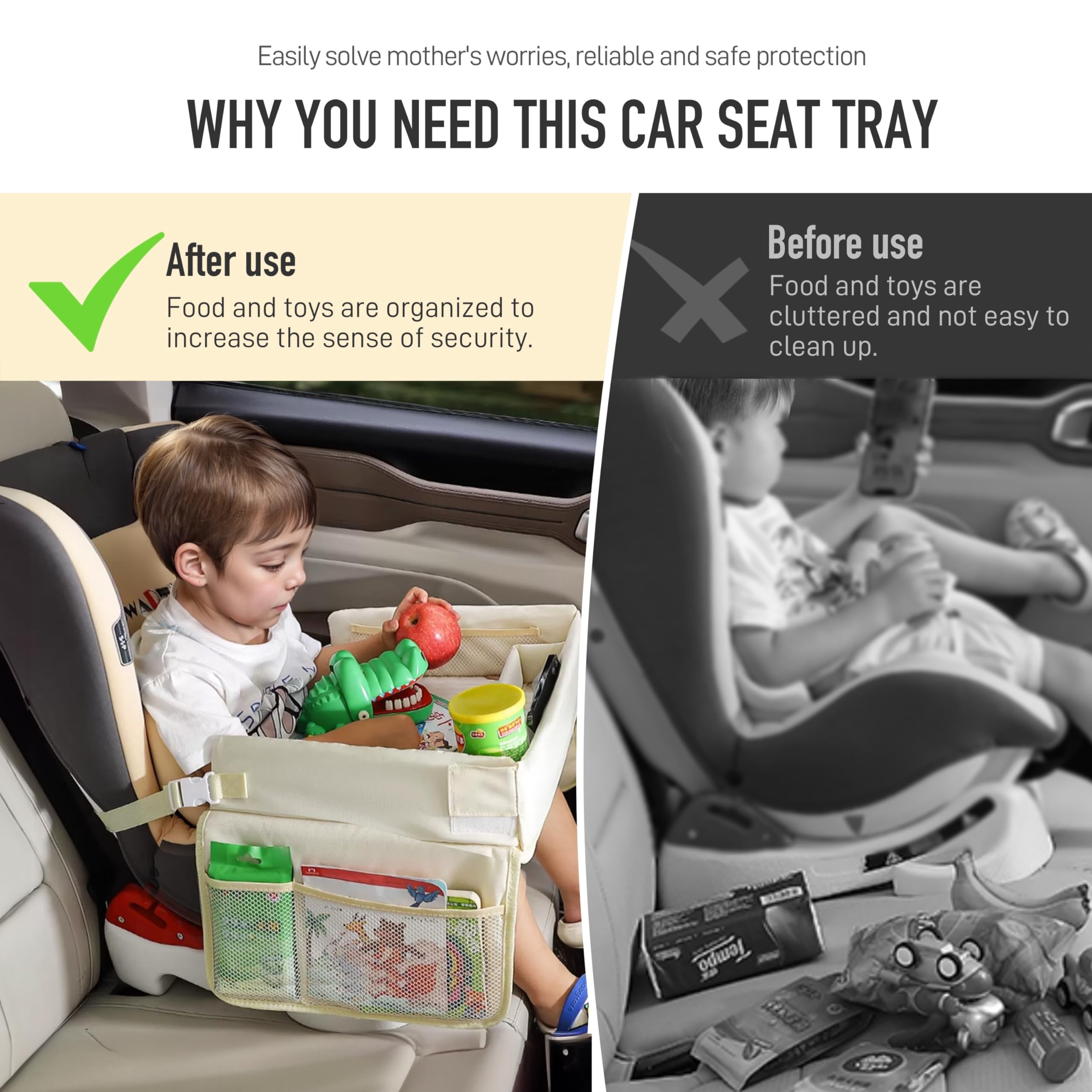 Foldable Storage Tray for Travel - Toy Storage Bag