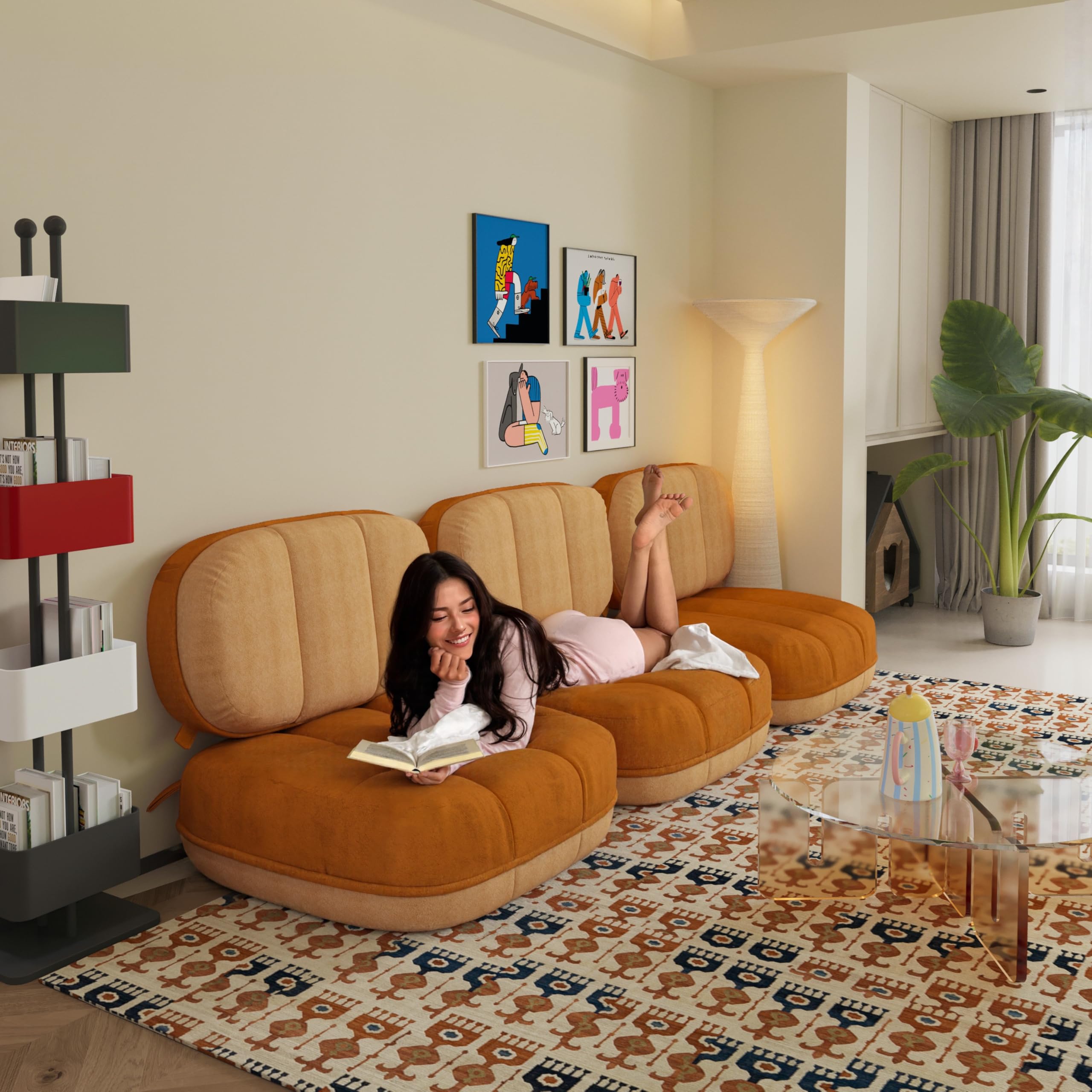 2-in-1 Reversible Floor Cloud Sofa