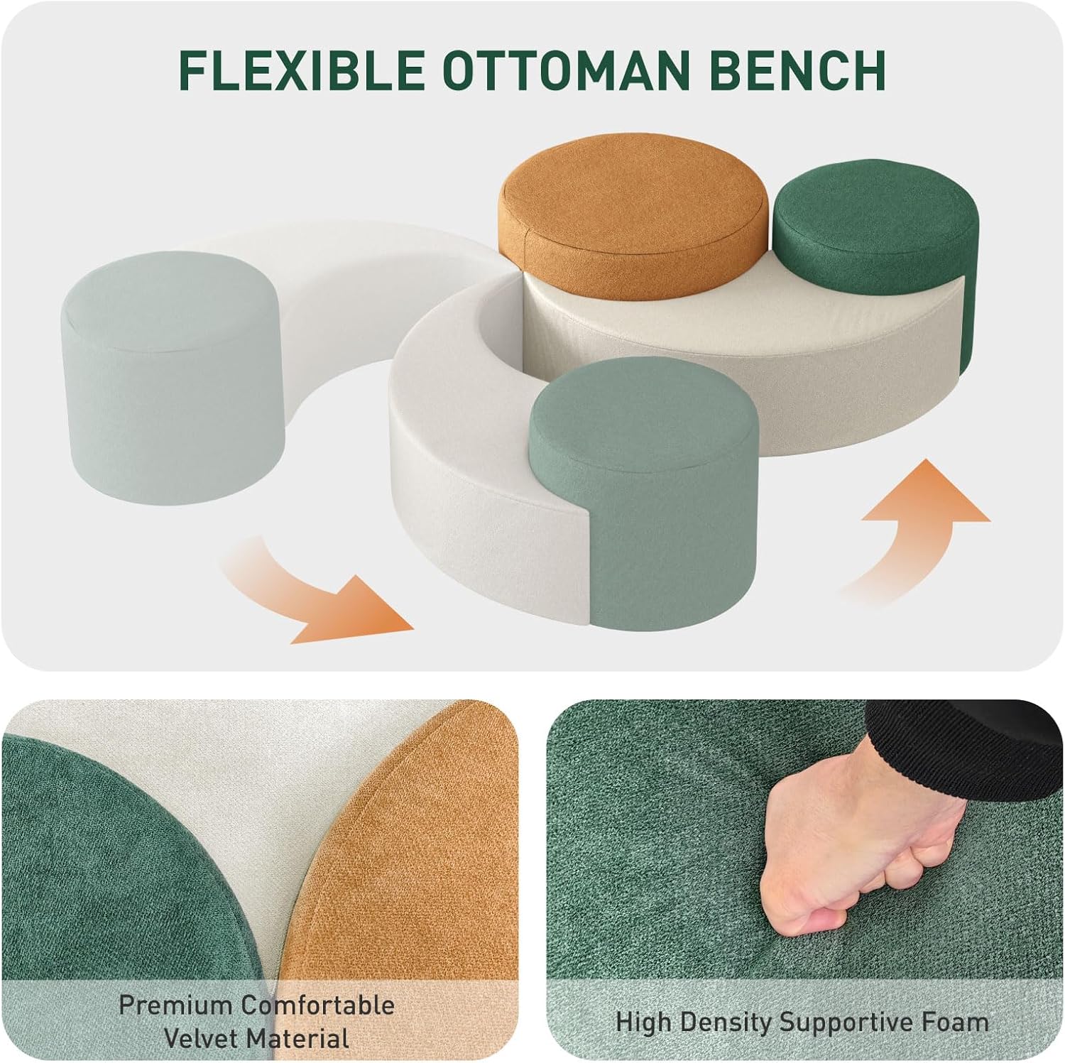 Ottoman Coffee & Nesting Table Set