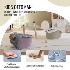 Kids Ottoman Set  Footrest Stool 2 pcs