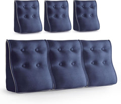 Combinable Ergonomic Bed Pillow Linen-Blue