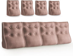 Combinable Ergonomic Bed Pillow Linen-Blush