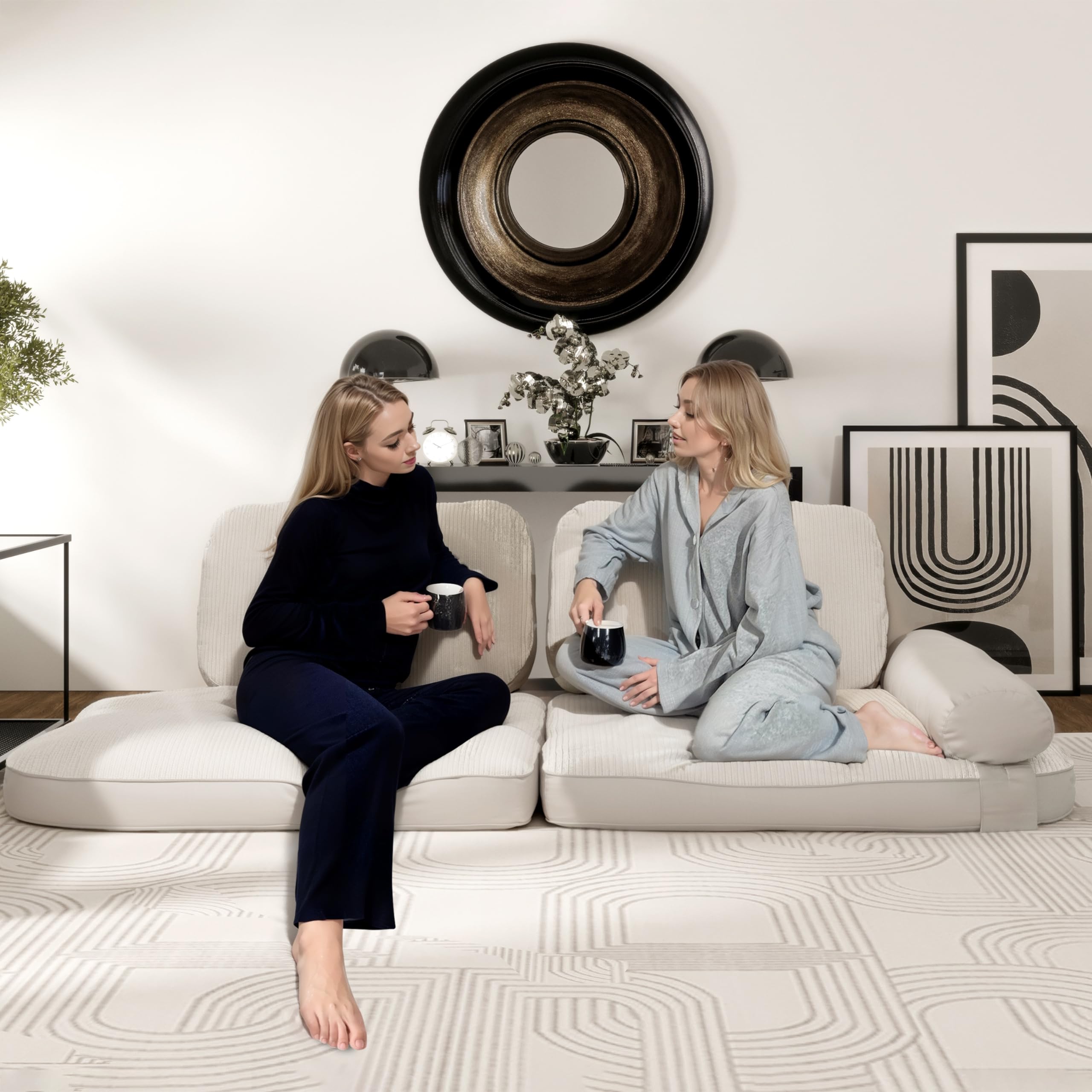 CozyNest 3-in-1 Convertible Floor Cushion