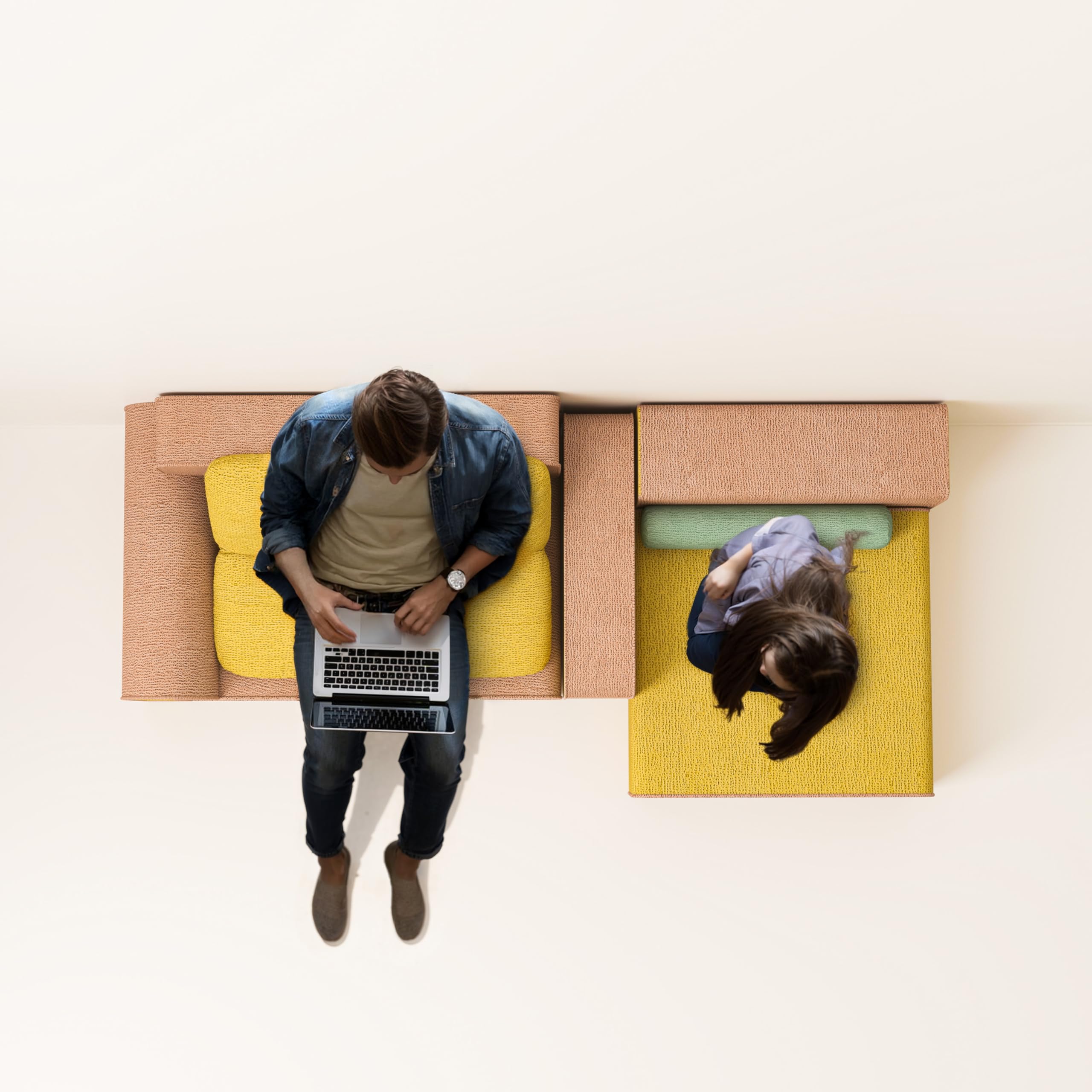 CozyNest 113" Kid+Parent Sofa