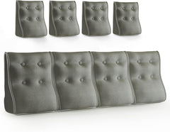 Combinable Ergonomic Bed Pillow Linen-Gray