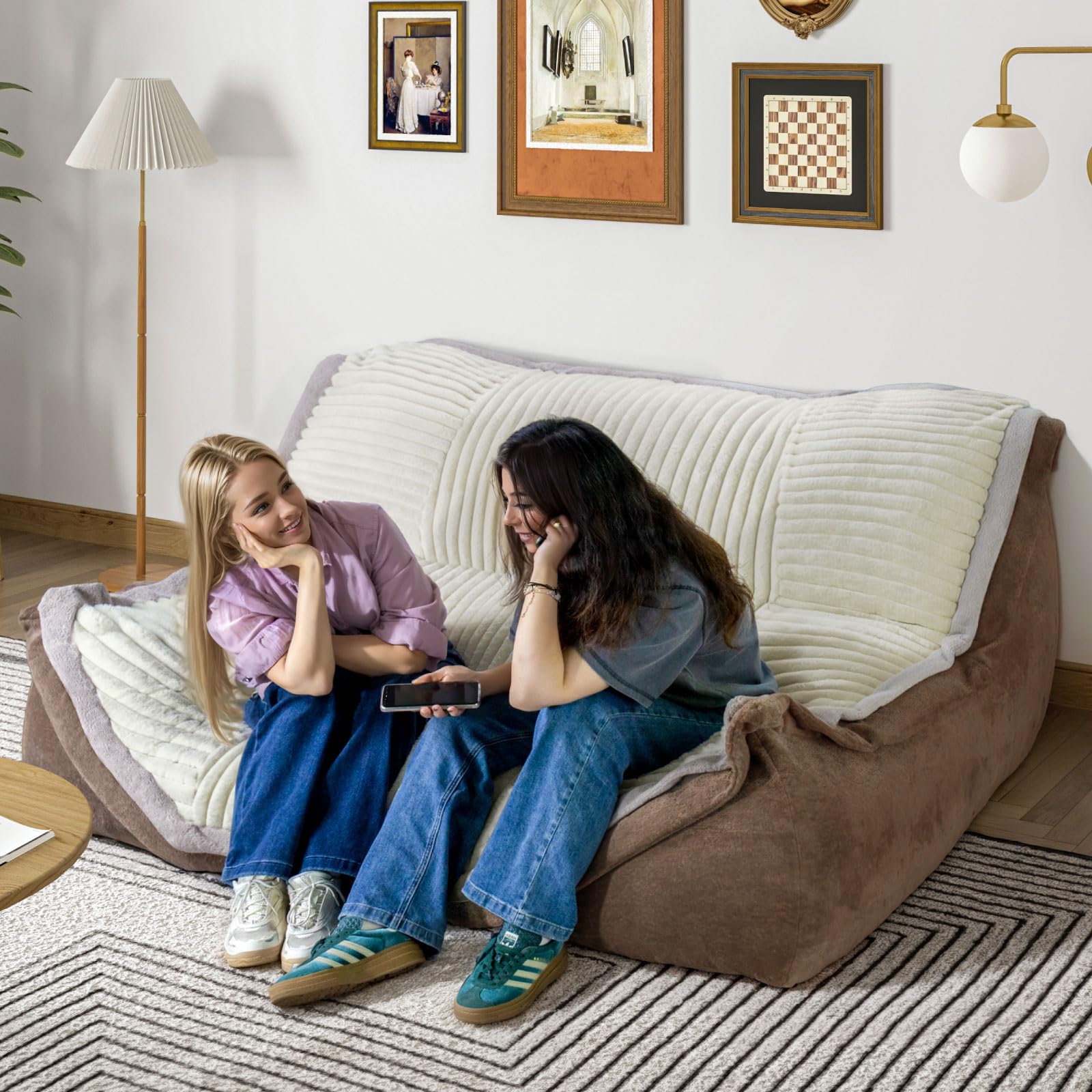 Oversized Bean Bag Sofa for Social Spaces