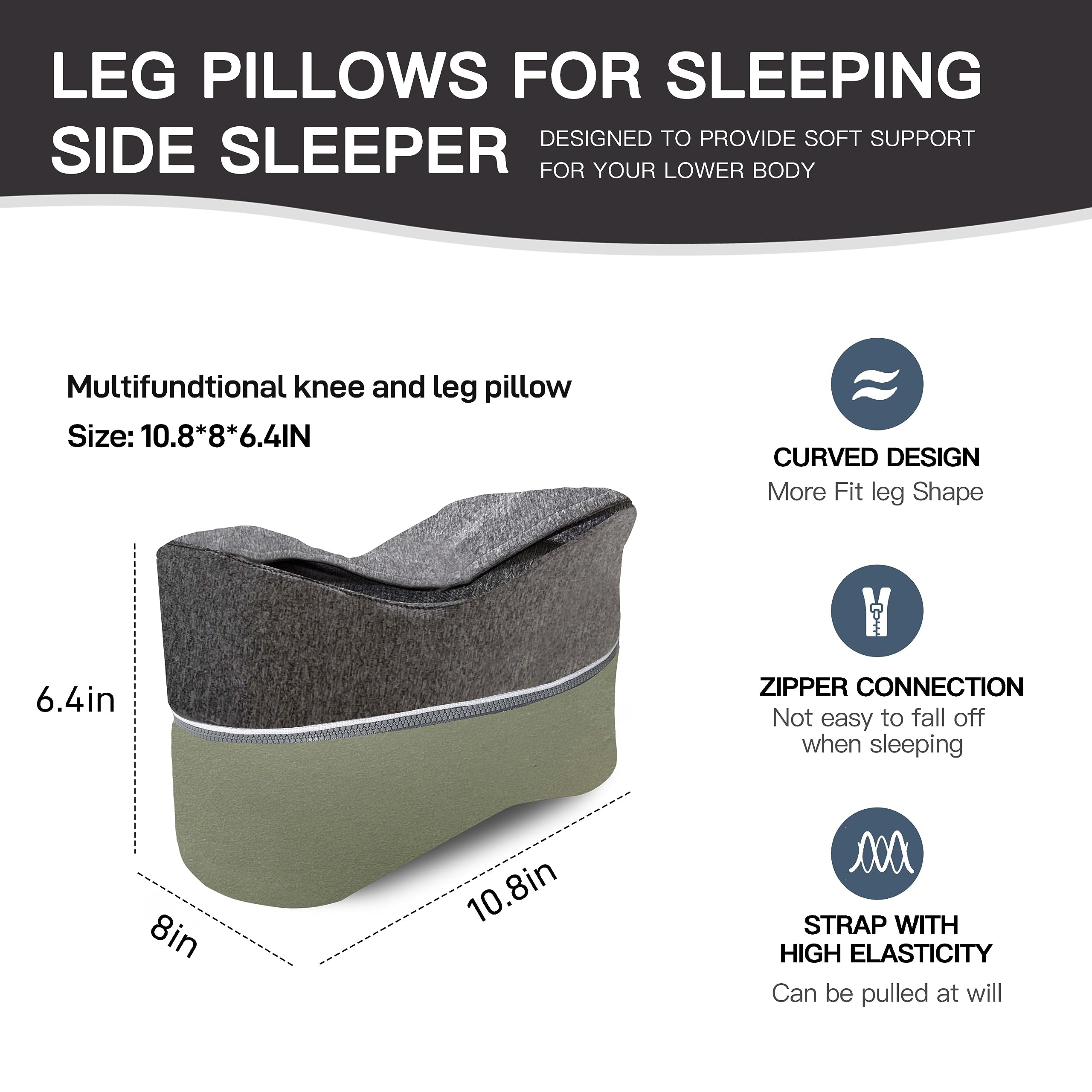Memory Foam Leg&Knee Pillow for Side Sleepers