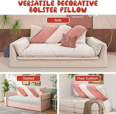 VelvetWave Blush Pillow