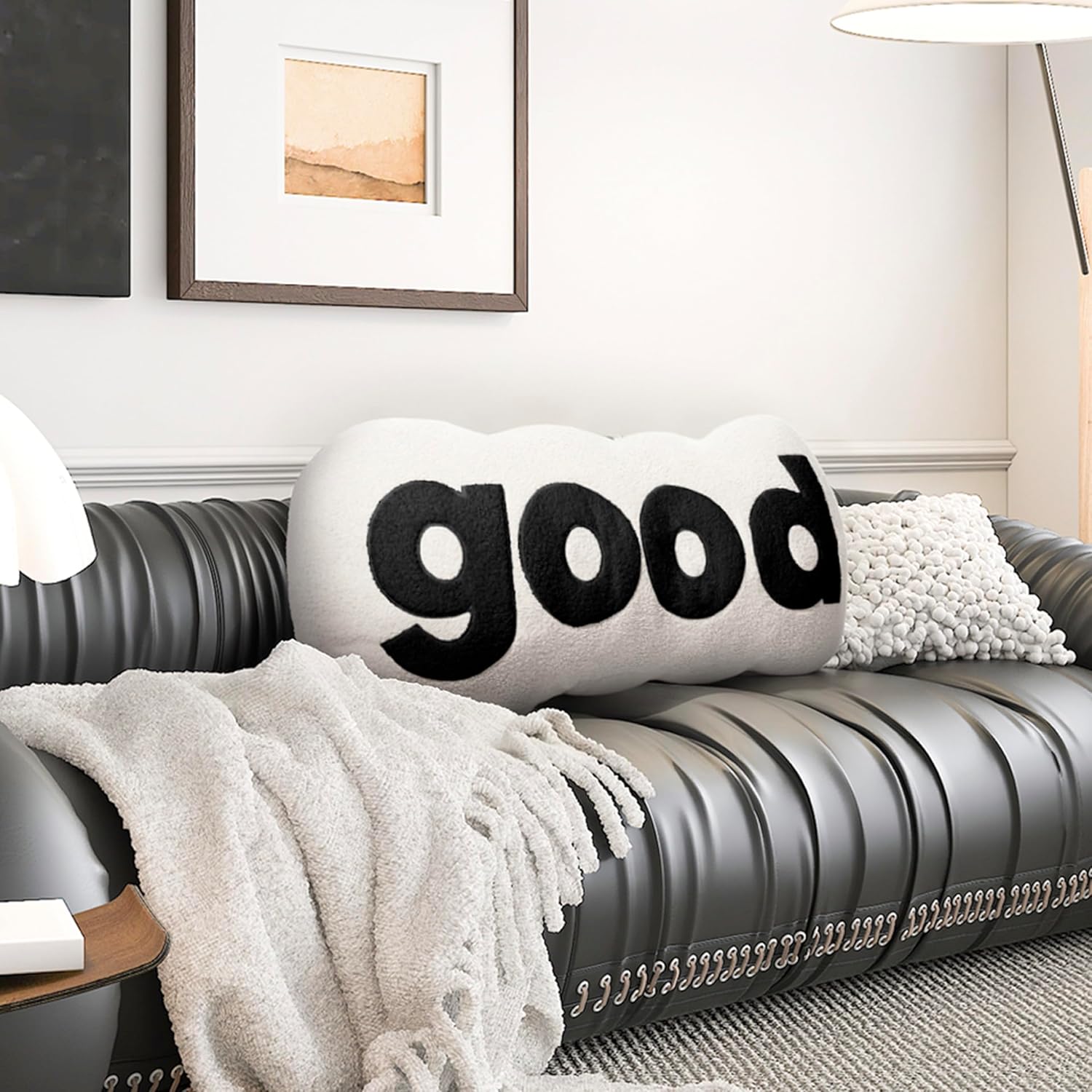 Headboard Pillow Plush for Bed Sitting Up