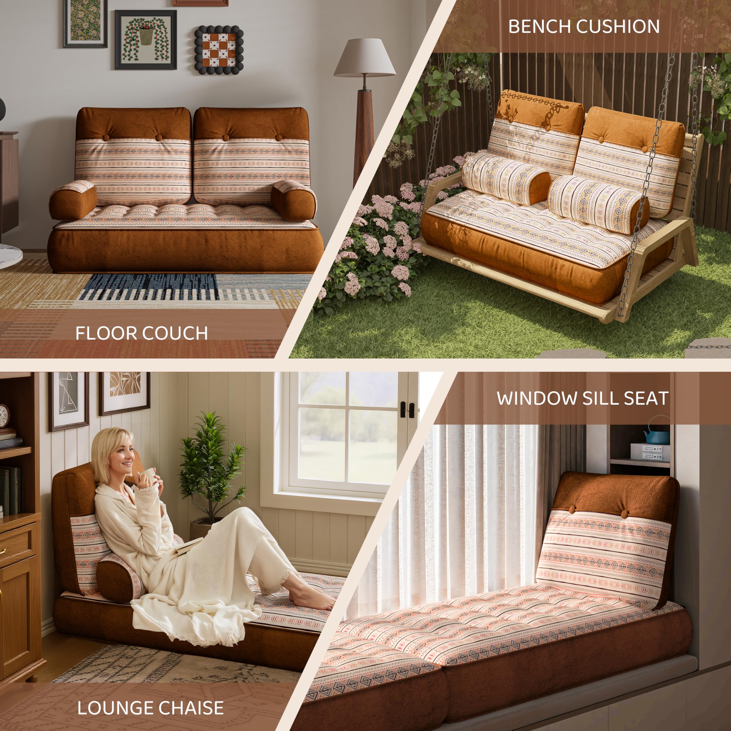 Bohemian Modular Floor Sofa Set