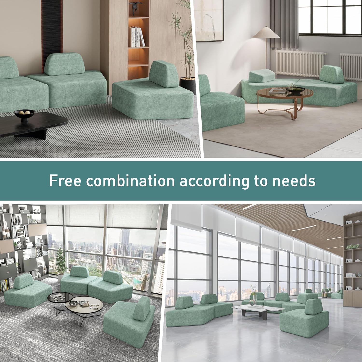 Modular Curved Sectional Sofa