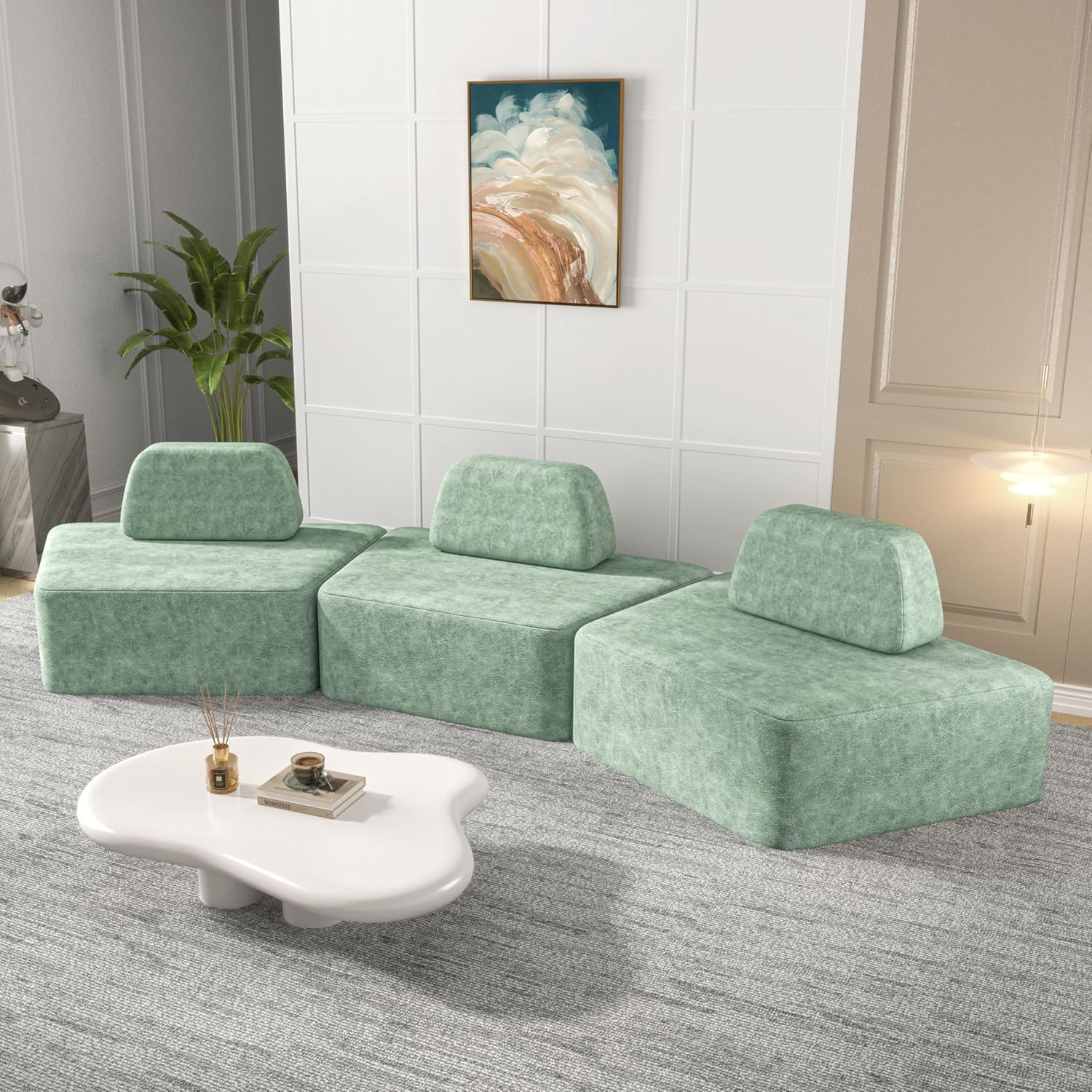 Modular Curved Sectional Sofa