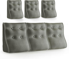 Combinable Ergonomic Bed Pillow Linen-Gray