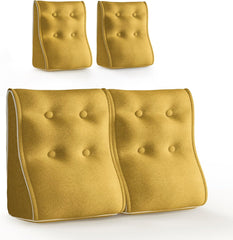 Combinable Ergonomic Bed Pillow Linen-Yellow