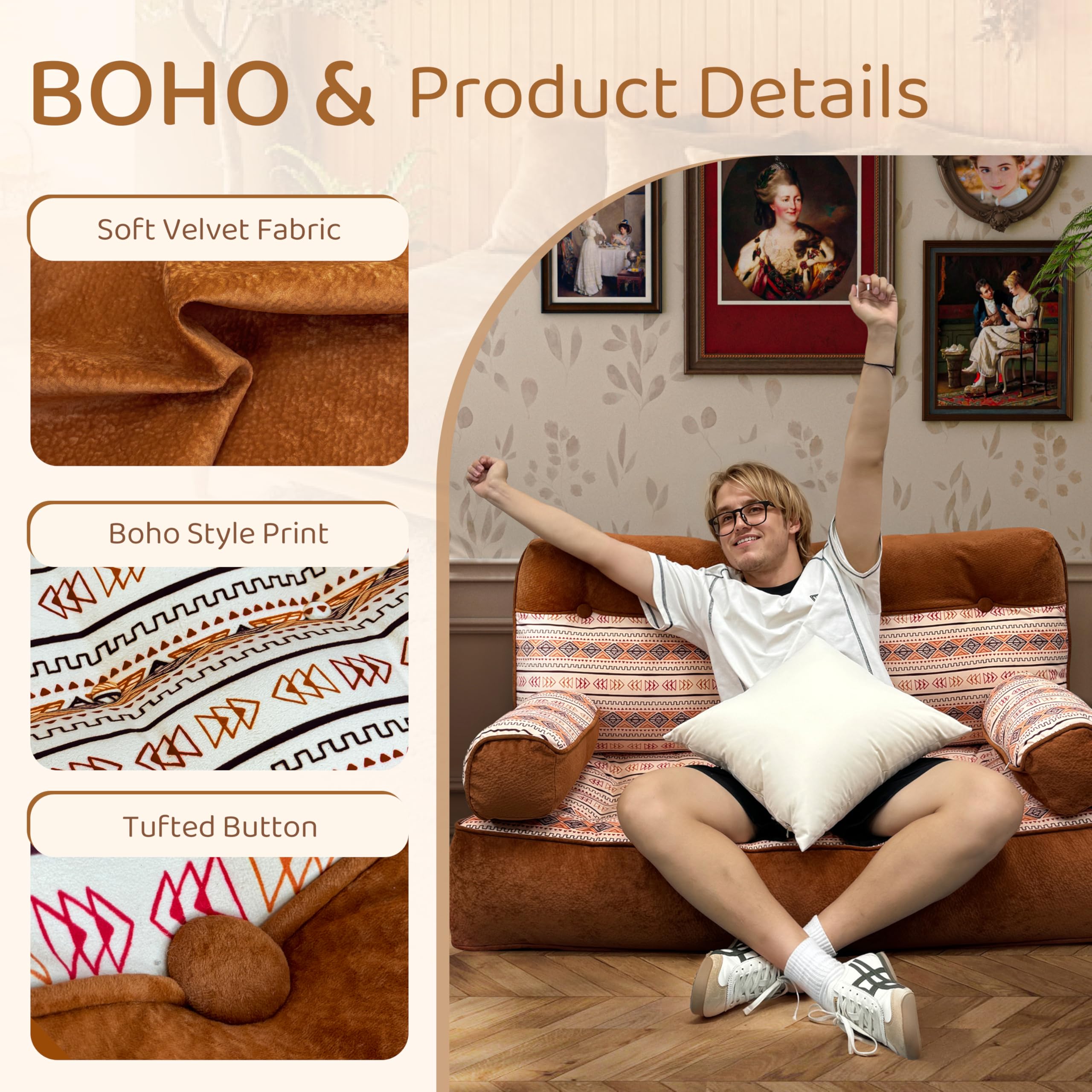 Bohemian Modular Floor Sofa Set